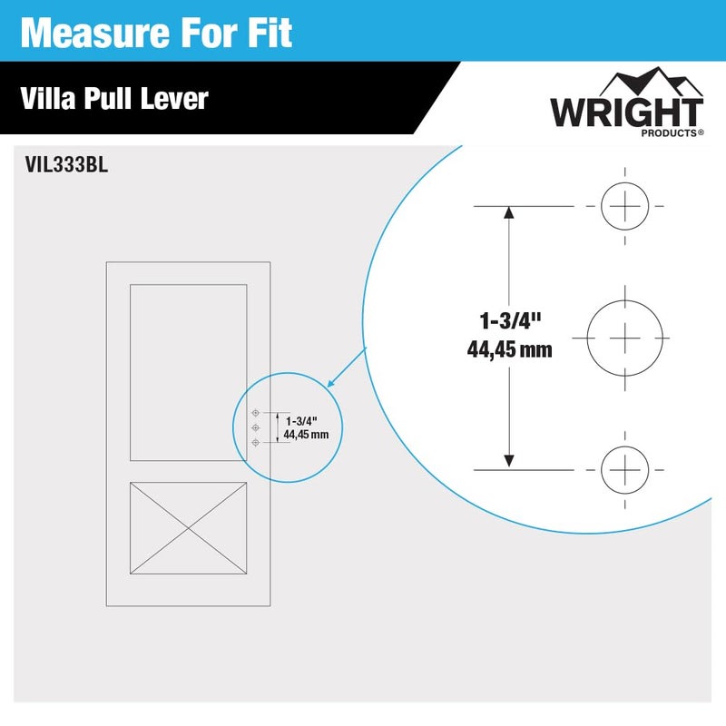 Wright Products - Villa Pull Handle for Screen and Storm Doors, Black - Image 4